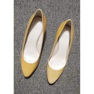 Cole Haan Women Grand.os Patent Leather Tan Wedge Heel Size 9.5 B D44267